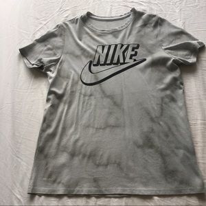 Nike dri-fit grey tie dye women’s running shirt
